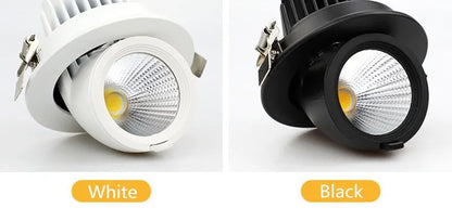 Led downlight light 5W 7W 10W 12W 20W 30W Recessed led light 360 degree rotatable Ceiling Spot Light ceiling recessed Lights