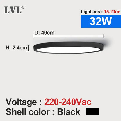 LED Downlight 12W 18W 24W 32W 24W Modern Surface Mounted Downlights For Living room Kitchen Bedroom Bathroom Lamp