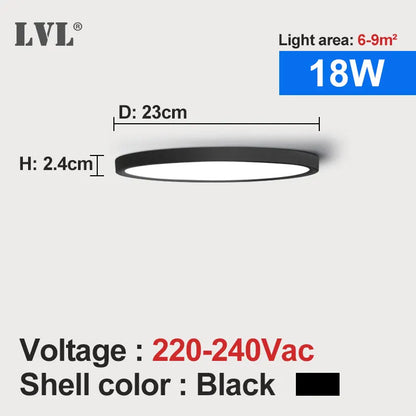 LED Downlight 12W 18W 24W 32W 24W Modern Surface Mounted Downlights For Living room Kitchen Bedroom Bathroom Lamp