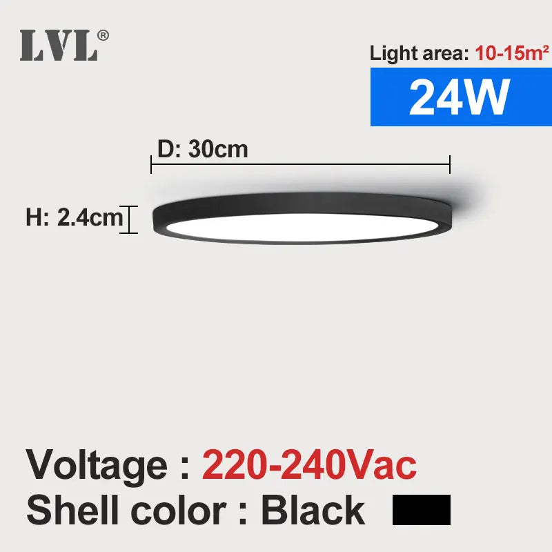 LED Downlight 12W 18W 24W 32W 24W Modern Surface Mounted Downlights For Living room Kitchen Bedroom Bathroom Lamp