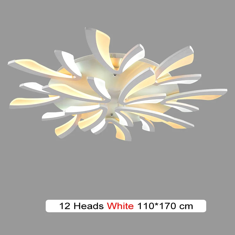 Modern Chandelier Smart Led Minimalist Dining Living Study Room Decor Branch Ceiling Lamp Hotel Indoor Lighting AC90-260 Fixture