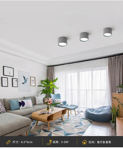 220V Downlight, Wooden Ceiling Lamp, Indoor Decor Lamps, Room Lighting, Living Room Corridor LED Down Lights for Street Bedroom