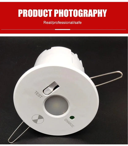 Emergency Downlight Recessed Ceiling Lights Warehouse Staircase Aisle Entrance Balcony 3Hours Emergency Lighting Ac200-240v