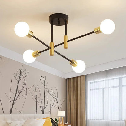 Chandeliers Retro Lighting Fixture Decoration Light Lustre Hanging Lamps Pendant Ceiling Led Chandelier Lamp Dinning Room Luxury