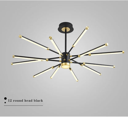 Chandelier nordic for Living room luxury personality creative sputnik chandelier post modern chandelier suspension lamp fixtures
