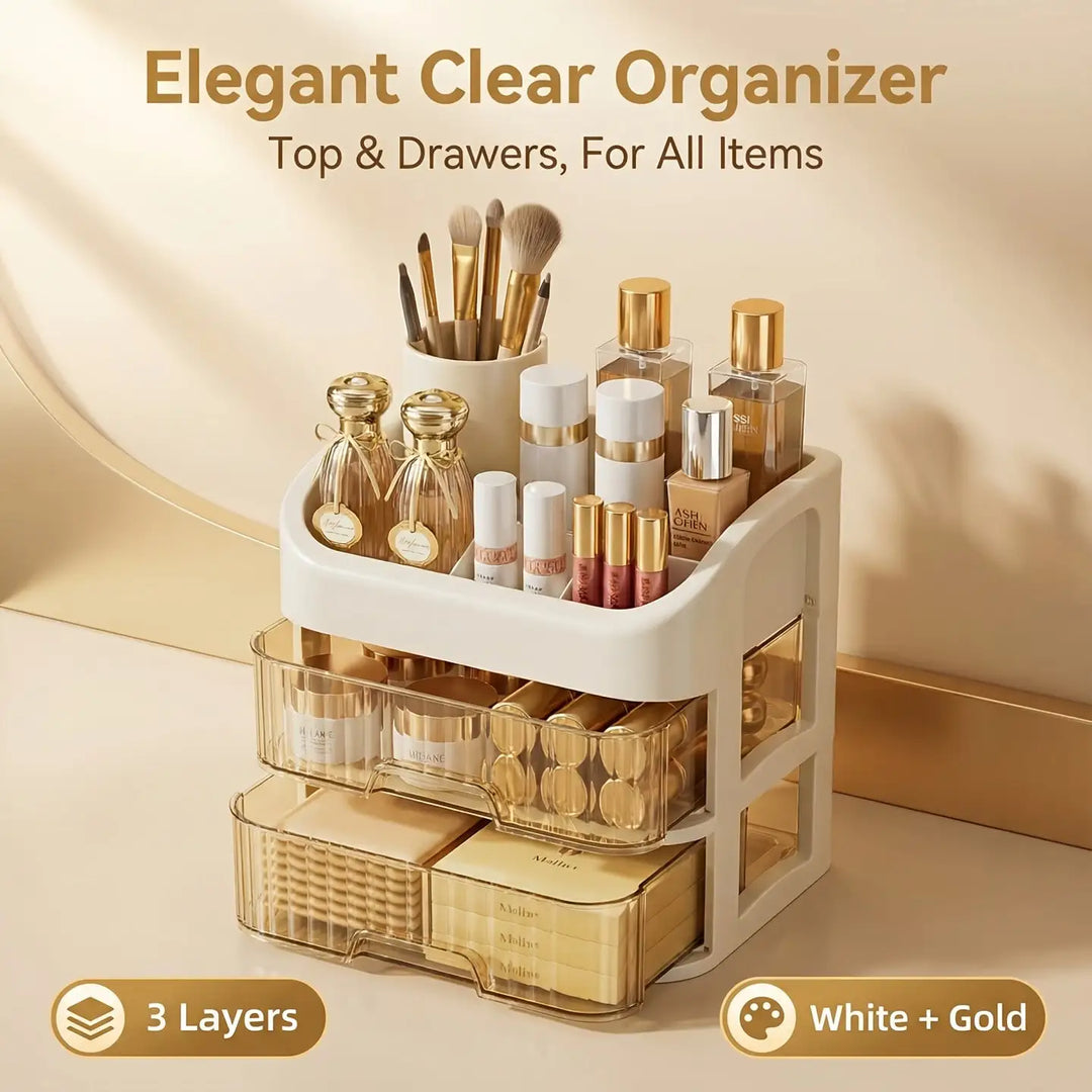 Transform Your Space with Our Stylish Multi-Layered Drawer Storage Cabinet for Cosmetics and Personal Care!
