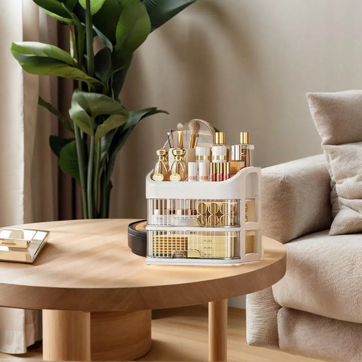 Transform Your Space with Our Stylish Multi-Layered Drawer Storage Cabinet for Cosmetics and Personal Care!