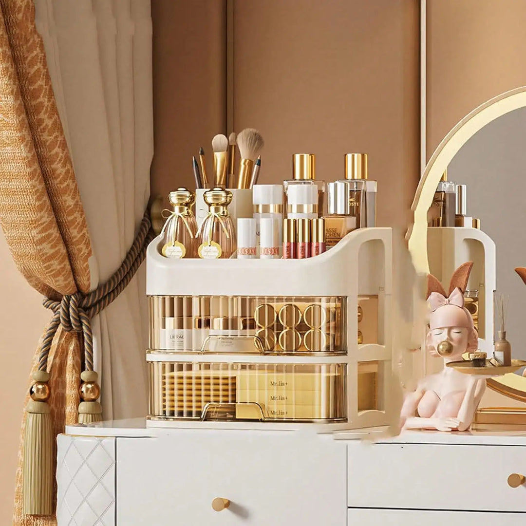 Transform Your Space with Our Stylish Multi-Layered Drawer Storage Cabinet for Cosmetics and Personal Care!