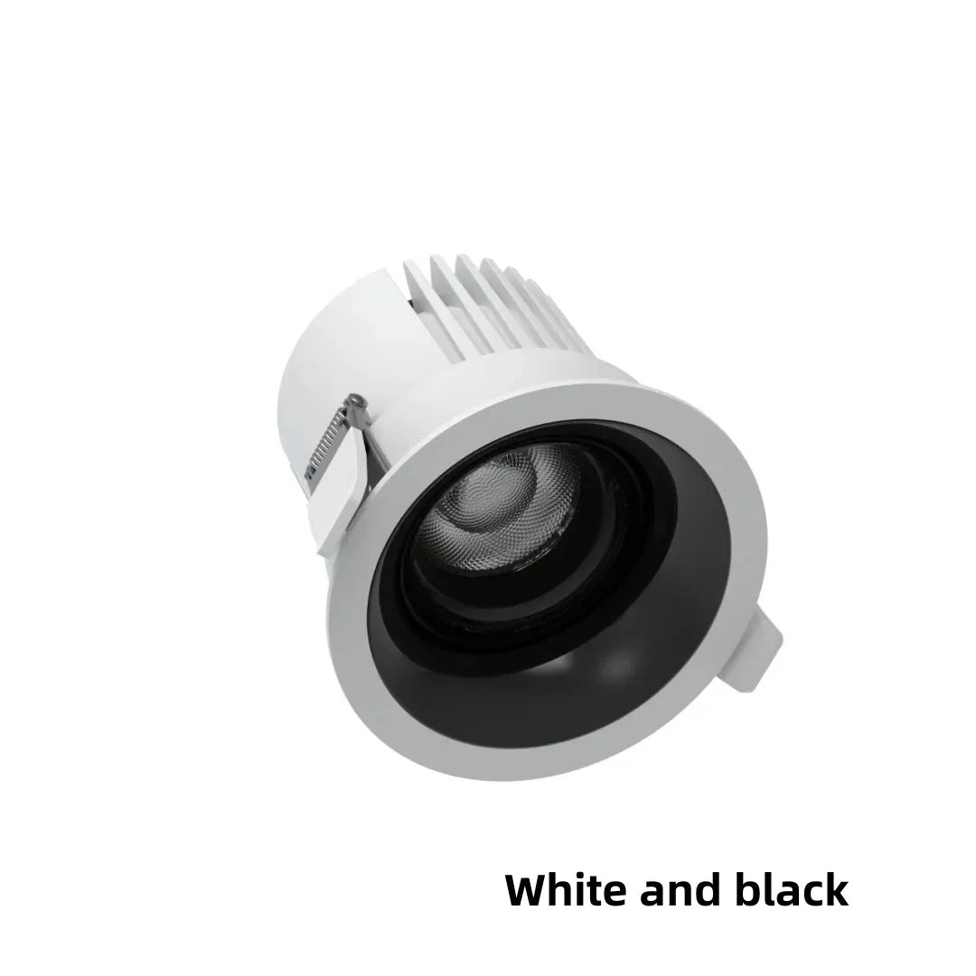 Recessed LED Downlight COB 9W 12W 15W 18W 24W 360° Adjustable Angle Ceiling Lamp Round Panel Light Dimmable Spotlight 110V 220V
