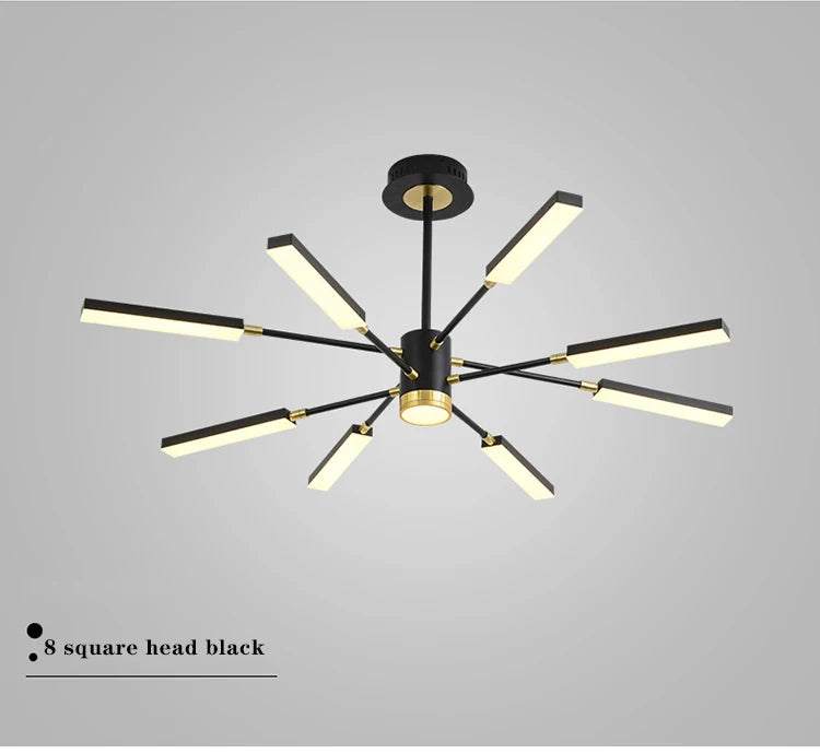 Chandelier nordic for Living room luxury personality creative sputnik chandelier post modern chandelier suspension lamp fixtures