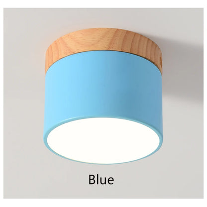 LED Downlight dimmable 5W 7W 9W12W15W Nordic wood modern Led surface mounted ceiling light spotlight, interior decoration light