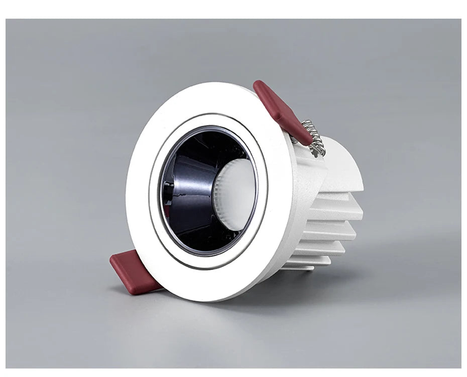 Led Downlight Recessed Deep Anti-glare Led Ceiling Downlights Single/ Double Dimmable 12W 24W For Home Bedroom Spot Office Lamp