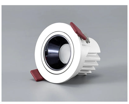 Led Downlight Recessed Deep Anti-glare Led Ceiling Downlights Single/ Double Dimmable 12W 24W For Home Bedroom Spot Office Lamp