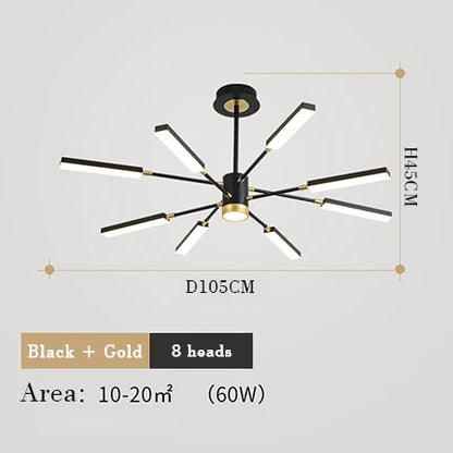 Chandelier nordic for Living room luxury personality creative sputnik chandelier post modern chandelier suspension lamp fixtures