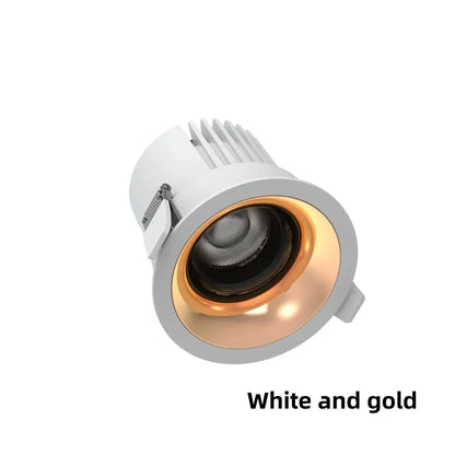 Recessed LED Downlight COB 9W 12W 15W 18W 24W 360° Adjustable Angle Ceiling Lamp Round Panel Light Dimmable Spotlight 110V 220V