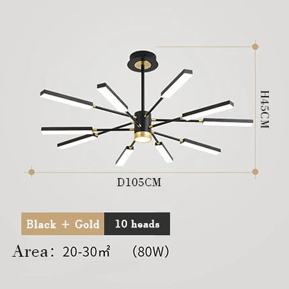 Chandelier nordic for Living room luxury personality creative sputnik chandelier post modern chandelier suspension lamp fixtures