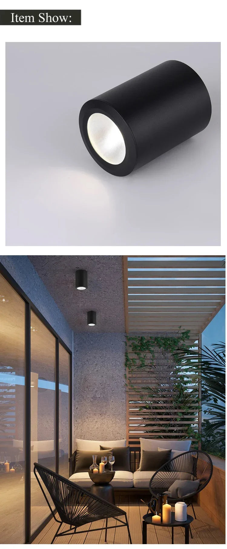 LED Downlight Ceiling Spotlight 7W 12W 18W Surface Mounted Aluminum Spots Lamp For Room Home Kitchen Bathroom