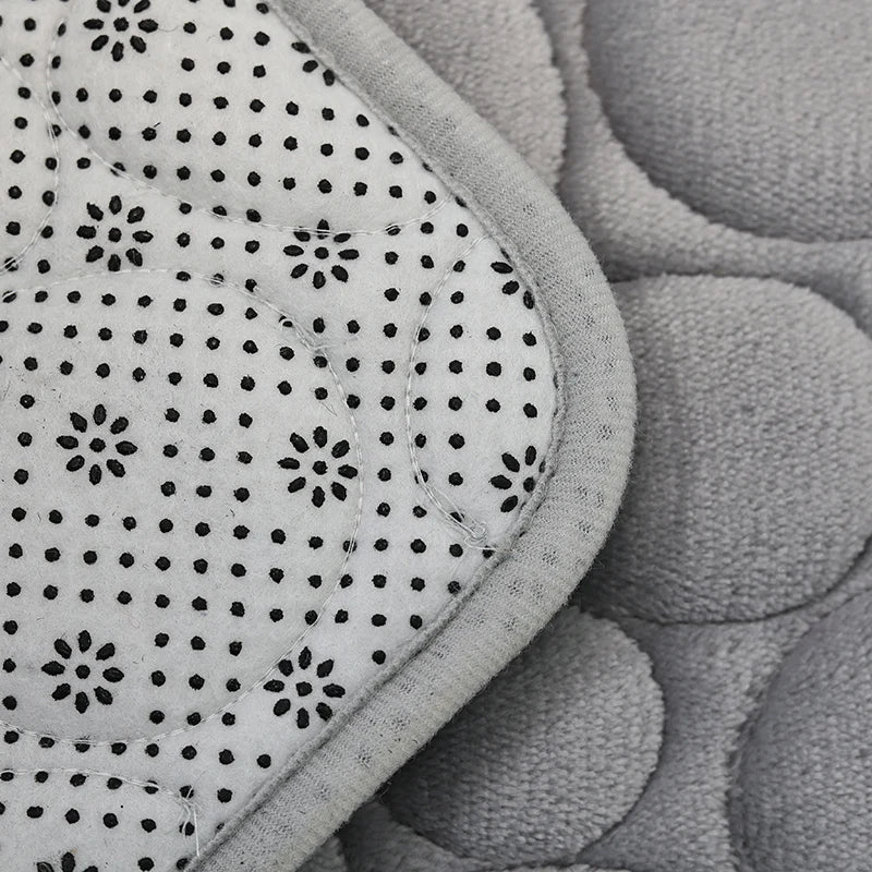 Elevate Your Bathroom with Our Luxurious Three-Piece Non-Slip Floor Mat Set – Soft, Water-Absorbing, and Eco-Friendly Design with Modern Stone Pattern