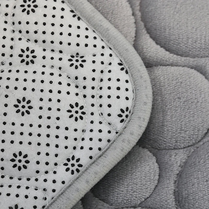 Elevate Your Bathroom with Our Luxurious Three-Piece Non-Slip Floor Mat Set – Soft, Water-Absorbing, and Eco-Friendly Design with Modern Stone Pattern