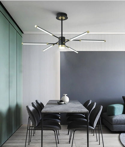 Chandelier nordic for Living room luxury personality creative sputnik chandelier post modern chandelier suspension lamp fixtures