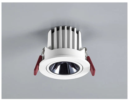 Led Downlight Recessed Deep Anti-glare Led Ceiling Downlights Single/ Double Dimmable 12W 24W For Home Bedroom Spot Office Lamp