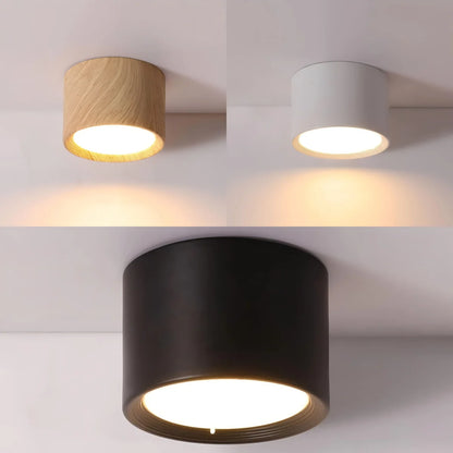 220V Downlight, Wooden Ceiling Lamp, Indoor Decor Lamps, Room Lighting, Living Room Corridor LED Down Lights for Street Bedroom