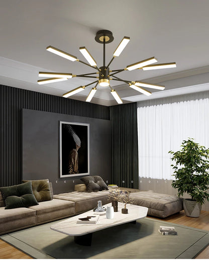 Chandelier nordic for Living room luxury personality creative sputnik chandelier post modern chandelier suspension lamp fixtures