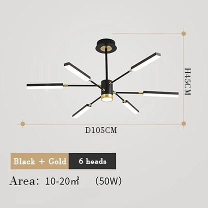 Chandelier nordic for Living room luxury personality creative sputnik chandelier post modern chandelier suspension lamp fixtures