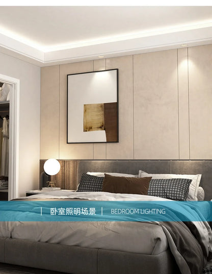 Downlight Ceiling Lamp Modern Design Embedded Lamps Borderless Spotlight Living Room Bedroom Home LightinAC110/220V Opening 75mm