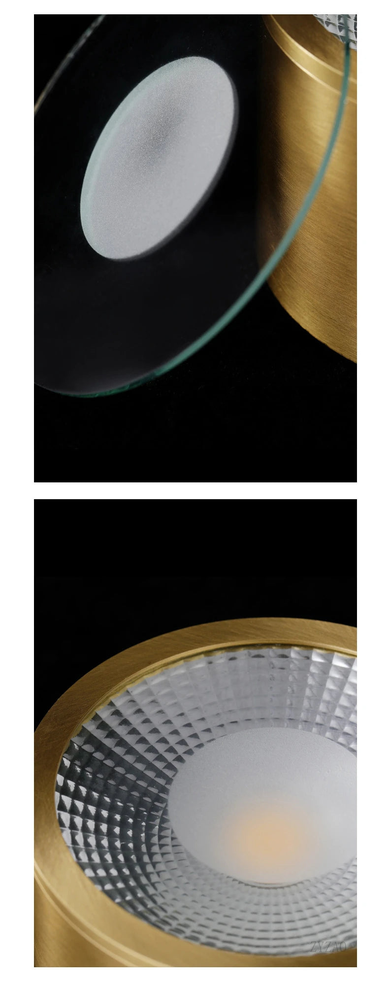 Copper downlights Nordic brief LED ceiling lights corridor lamp foyer balconies living room luxury circular spotlights