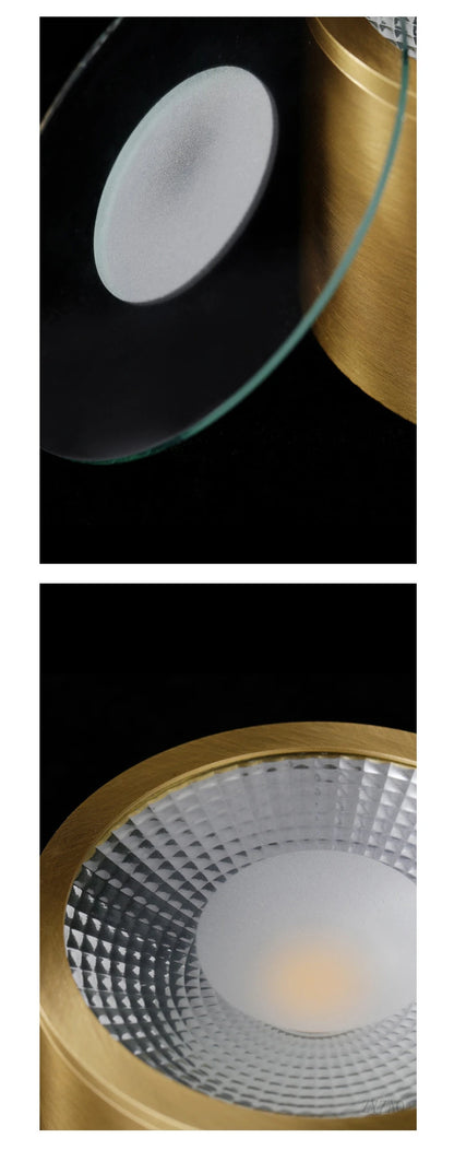 Copper downlights Nordic brief LED ceiling lights corridor lamp foyer balconies living room luxury circular spotlights