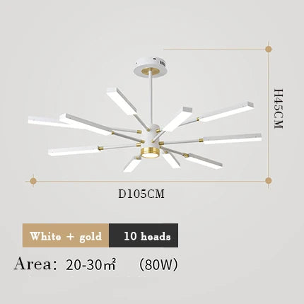 Chandelier nordic for Living room luxury personality creative sputnik chandelier post modern chandelier suspension lamp fixtures