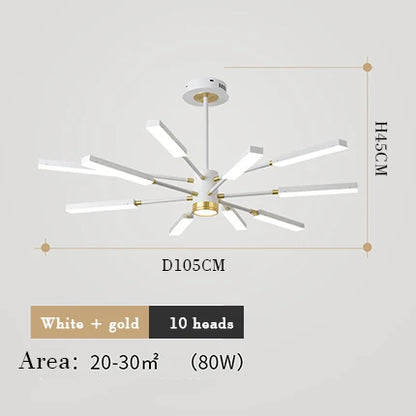 Chandelier nordic for Living room luxury personality creative sputnik chandelier post modern chandelier suspension lamp fixtures