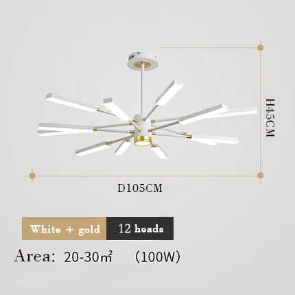 Chandelier nordic for Living room luxury personality creative sputnik chandelier post modern chandelier suspension lamp fixtures