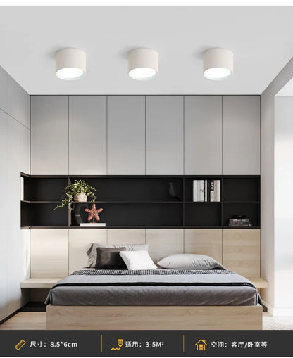 220V Downlight, Wooden Ceiling Lamp, Indoor Decor Lamps, Room Lighting, Living Room Corridor LED Down Lights for Street Bedroom