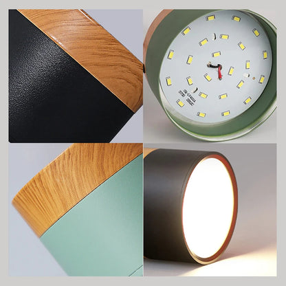 LED Downlight dimmable 5W 7W 9W12W15W Nordic wood modern Led surface mounted ceiling light spotlight, interior decoration light