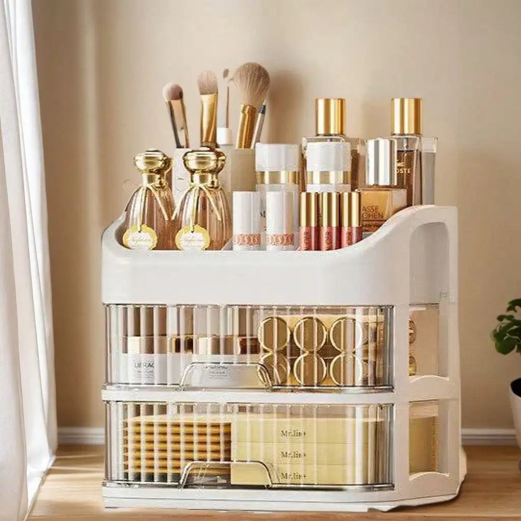 Transform Your Space with Our Stylish Multi-Layered Drawer Storage Cabinet for Cosmetics and Personal Care!