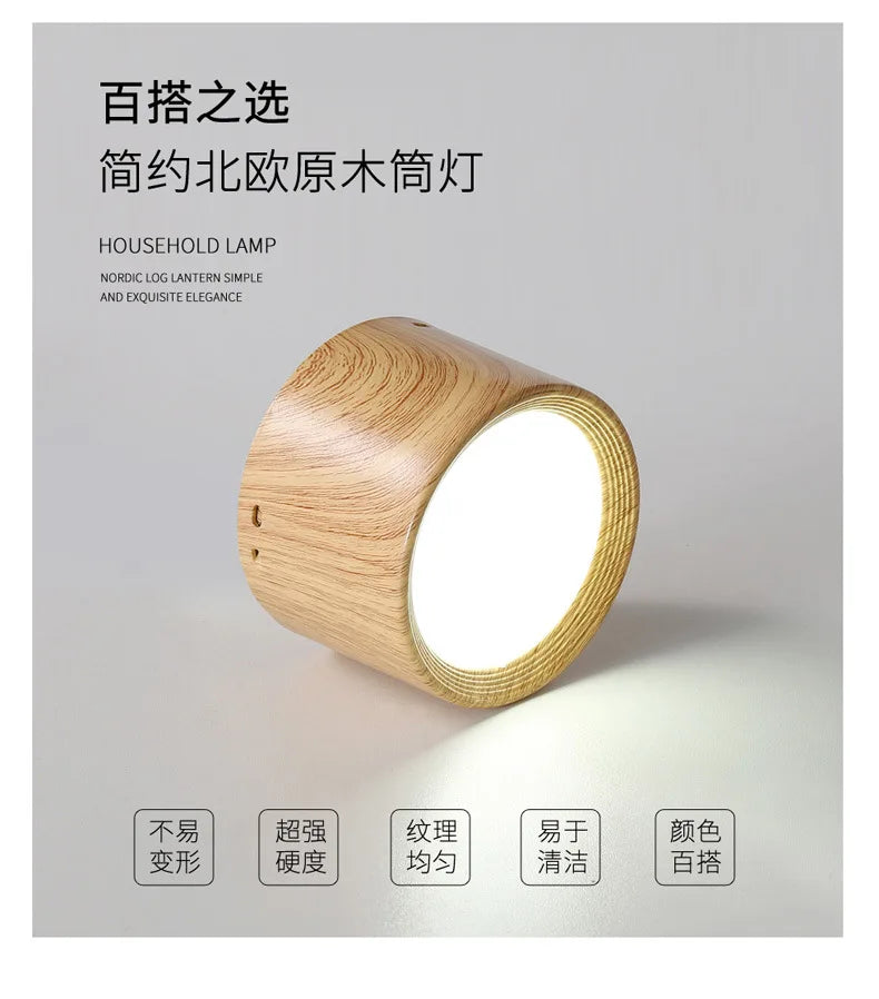 220V Downlight, Wooden Ceiling Lamp, Indoor Decor Lamps, Room Lighting, Living Room Corridor LED Down Lights for Street Bedroom
