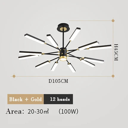 Chandelier nordic for Living room luxury personality creative sputnik chandelier post modern chandelier suspension lamp fixtures
