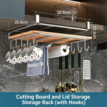 Kitchen Hanging Organizer Rack - Maximize Space and Functionality