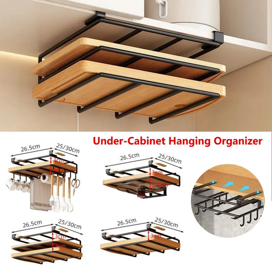 Kitchen Hanging Organizer Rack - Maximize Space and Functionality