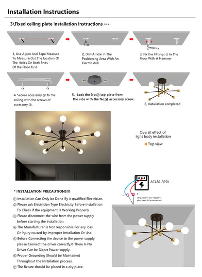Chandeliers Retro Lighting Fixture Decoration Light Lustre Hanging Lamps Pendant Ceiling Led Chandelier Lamp Dinning Room Luxury