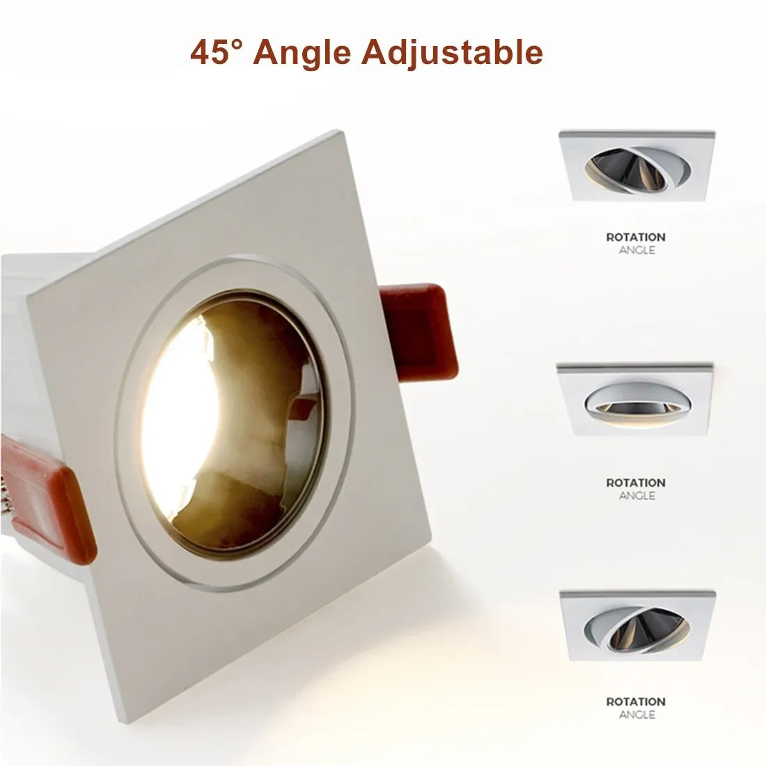 Led Downlight Recessed Deep Anti-glare Led Ceiling Downlights Single/ Double Dimmable 12W 24W For Home Bedroom Spot Office Lamp