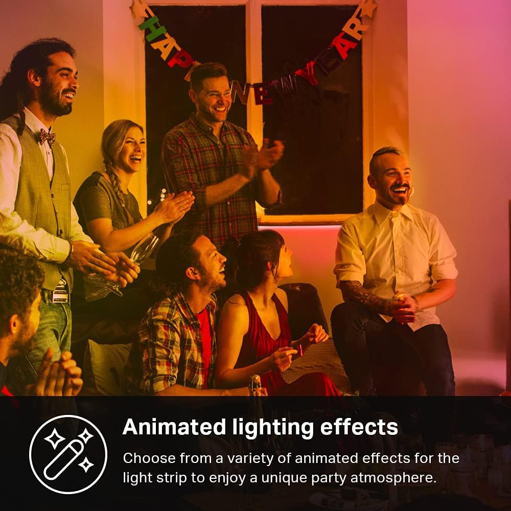 LED Light Strip, 16.4Ft Wifi LED Strip Works with Alexa, Google Home, Smartthings, High Brightness with 16 Million Colors, RGB, Grouping, Adjustable Length, up to 25,000 Hours (KL400L5)