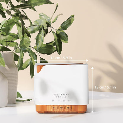 Essential Oil Diffuser for Home, Smart Wifi 700 Ml Humidifier, Easy Connect with Alexa and Google Home, Phone App & Voice Control, Customized Schedule Timers and LED Light - Yellow
