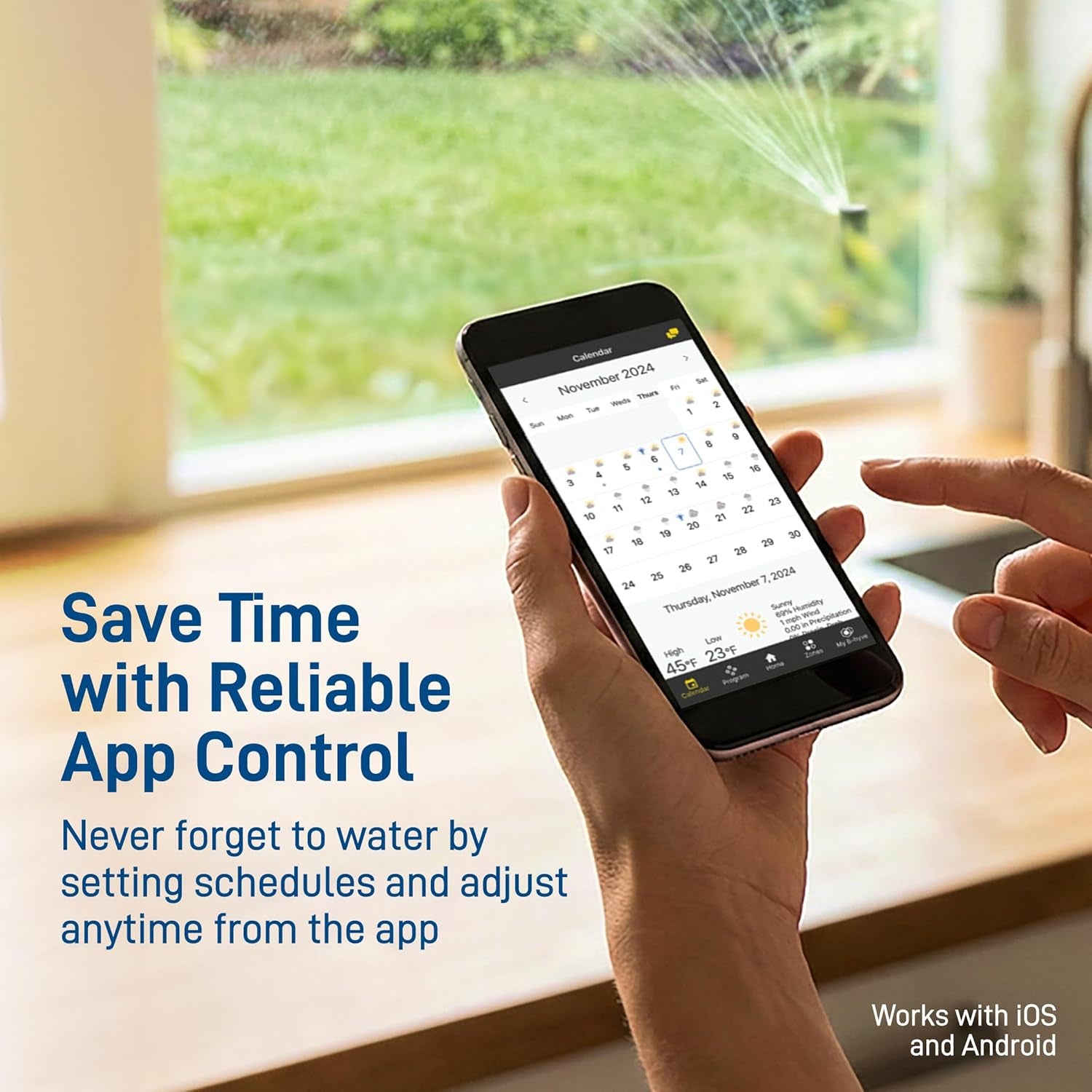 57925 B-Hyve 8-Zone Smart Indoor Sprinkler Controller