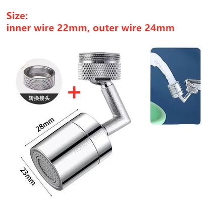 Metal 720° Universal Rotate Splash Filter for Faucet Spray Head anti Splash Filter Kitchen Tap Water Saving Nozzle Sprayer