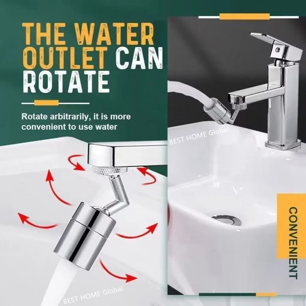 Metal 720° Universal Rotate Splash Filter for Faucet Spray Head anti Splash Filter Kitchen Tap Water Saving Nozzle Sprayer