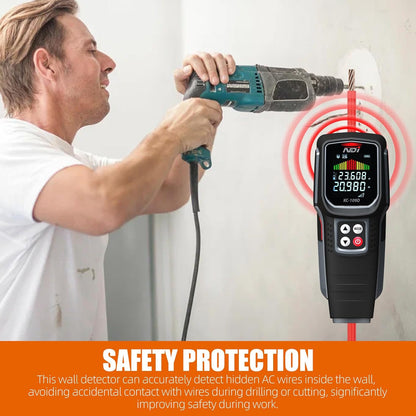 Stud Finder Wall Scanner - 5 in 1 Electronic Stud Detector with Microprocessor Chip and HD LCD Display & Audible Alarm, for the Center and Edge of Wood AC Wire Metal Studs Joist Pipe