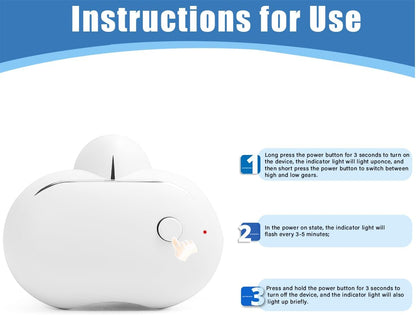 AI Smart Anti-Snoring Device with Strap,Detecting Snoring Sounds 40 Decibel Start Nose Massage,Low Noise, Adjustable High Low Vibration,Improves Breathing and Sleep Quality Home Travel (White)